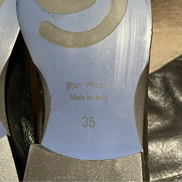 RON WHITE Italian leather over-the-knee boot 🇮🇹 - Picture 8 of 8